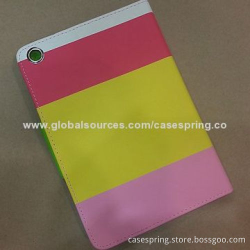 Rainbow-colored Protective Sleeves/Leather Cases for iPad Mini, Various Colors Available